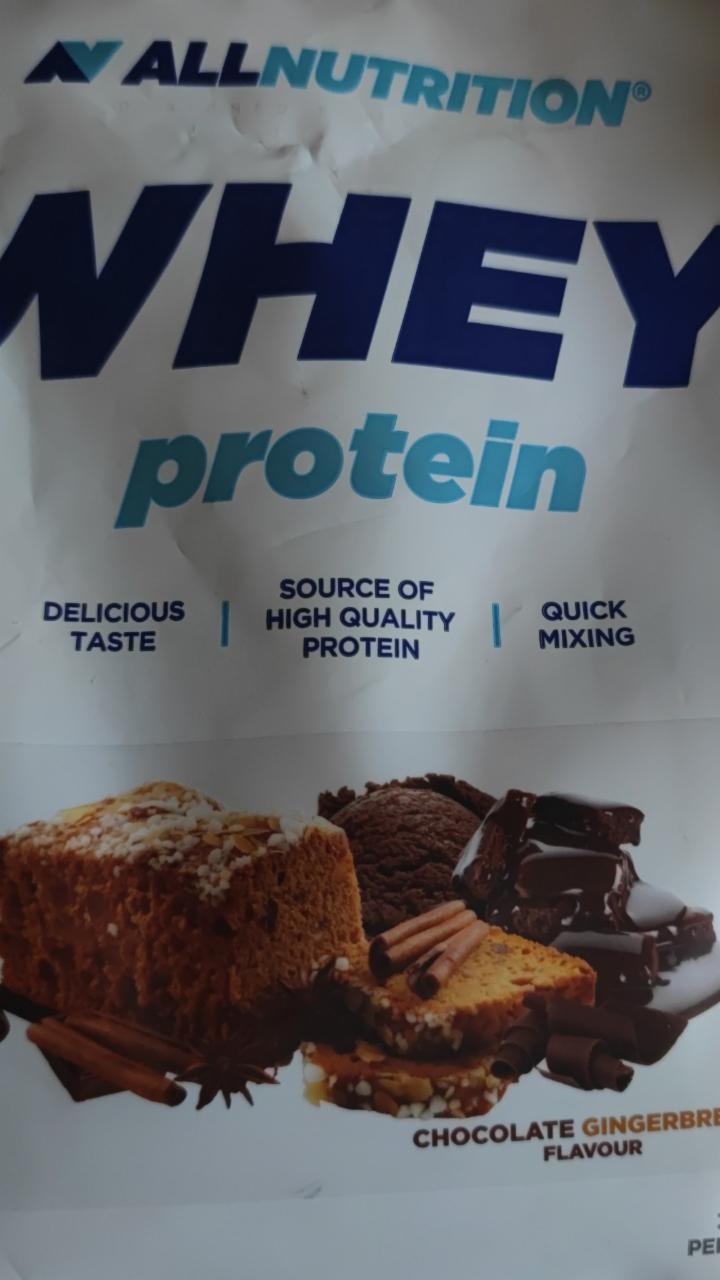 Fotografie - Whey protein Chocolate Gingerbread Flavour Allnutrition