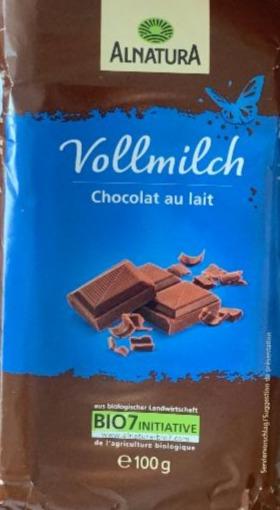 Fotografie - Bio Vollmilch Chocolat au lait Alnatura
