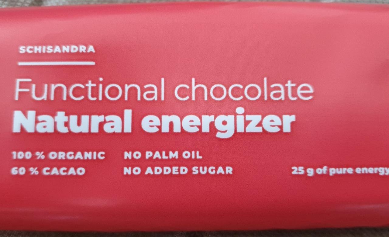 Fotografie - Organic Functional chocolate Natural energizer 60% cacao Vitalo