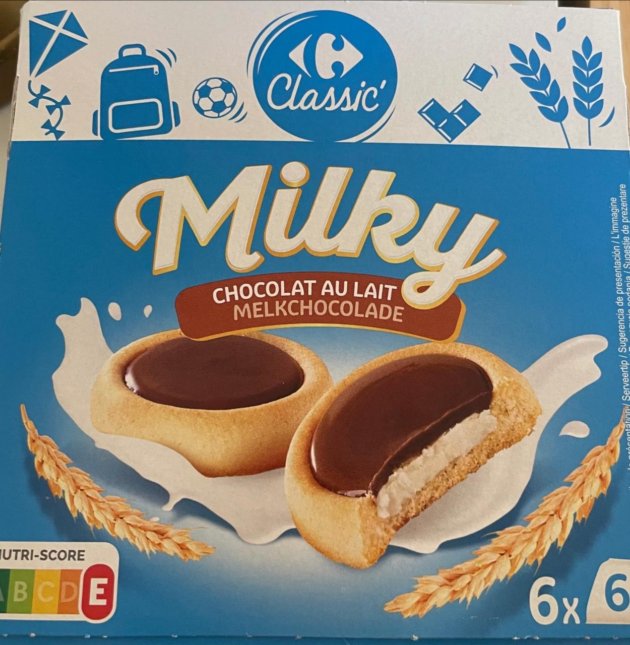 Fotografie - Milky chocolat au lait Carrefour Classic