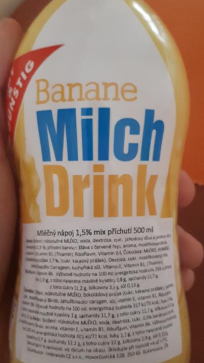 Fotografie - Banane Milch Drink Gut & Günstig
