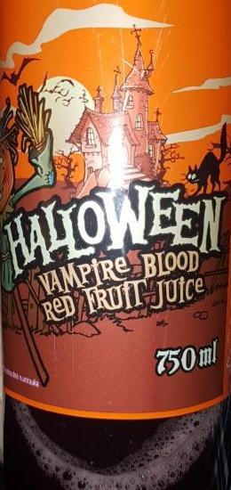 Fotografie - Halloween vampire blood red fruit juice