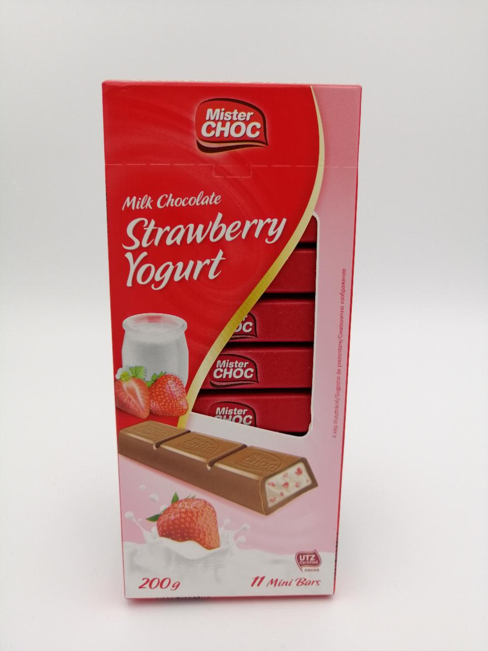 Fotografie - Milk Chocolate Mini Bars Strawberry Yogurt Lidl