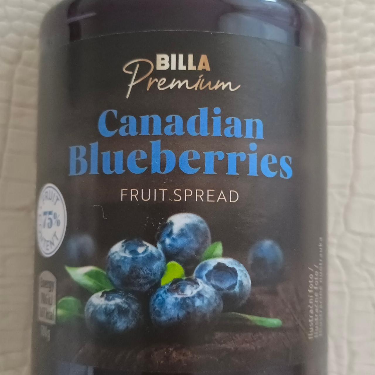 Fotografie - Canadian Blueberries fruit spread Billa Premium