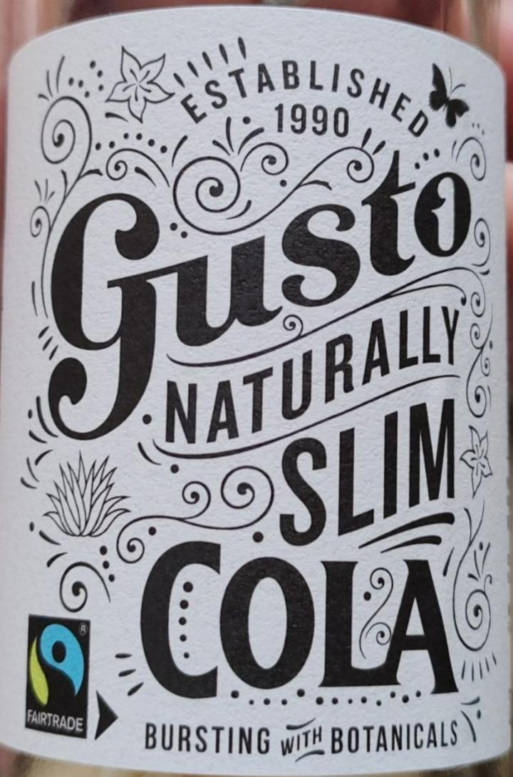 Fotografie - Gusto naturally Slim Cola Gusto Organic