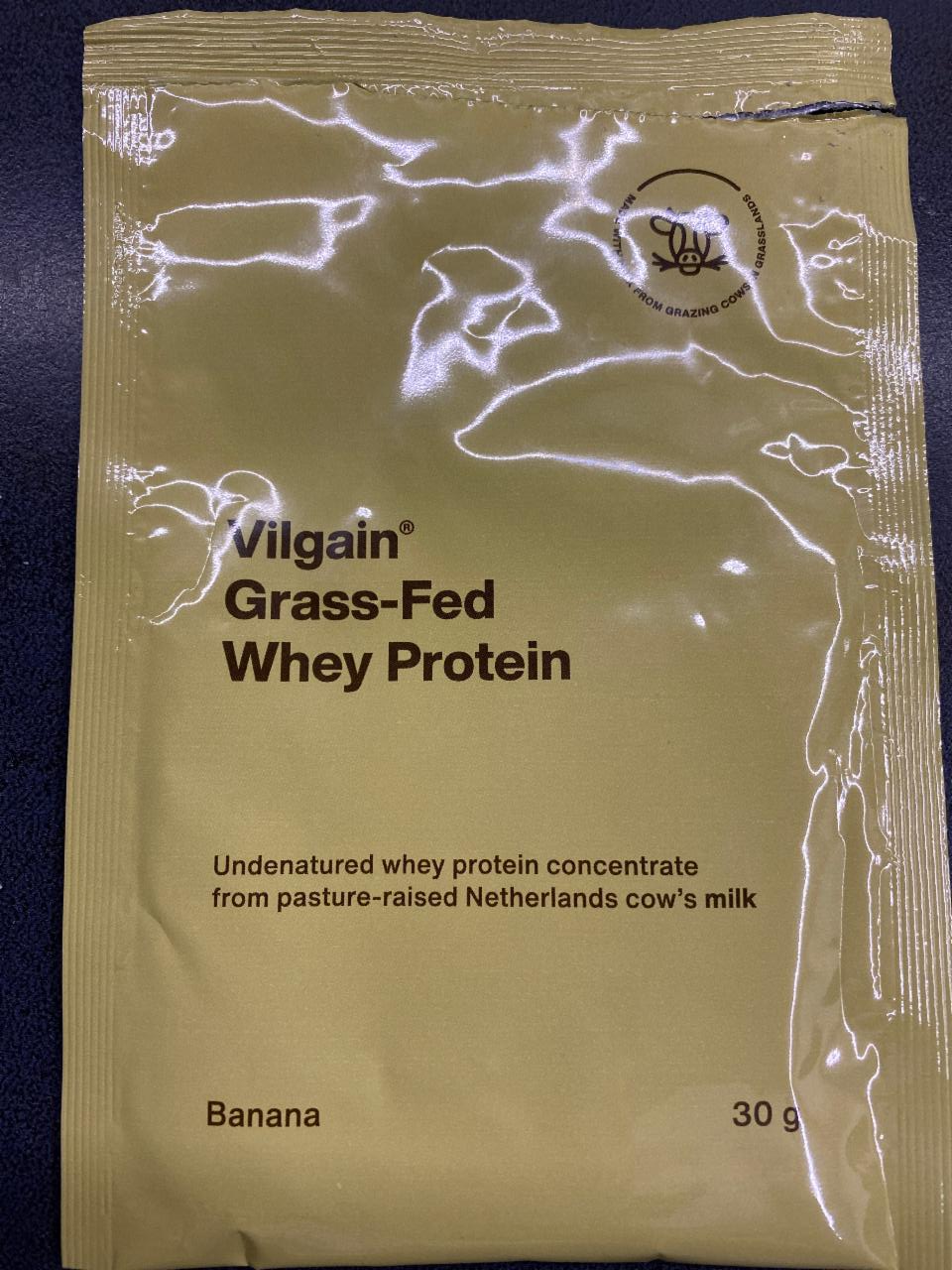Fotografie - Grass-Fed Whey Protein Banana Vilgain