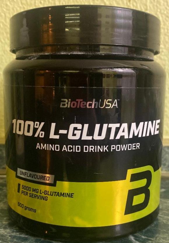 Fotografie - 100% L- glutamine amino acid drink powder BioTechUSA