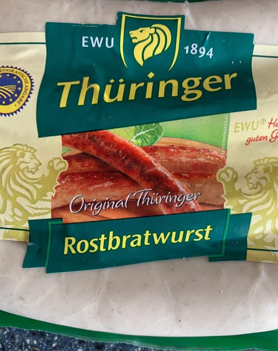 Fotografie - Original Thüringer Rostbratwurst EWU