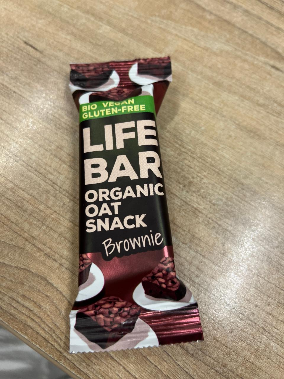 Fotografie - BIO Organic oat snack Brownie Lifebar