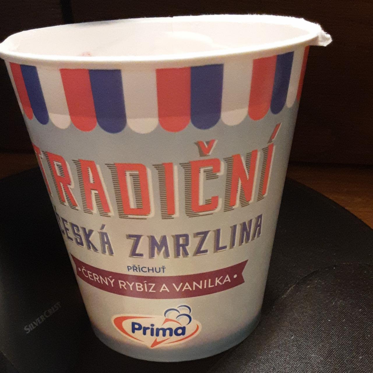 Fotografie - Tradiční česká zmrzlina černý rybíz a vanilka Prima