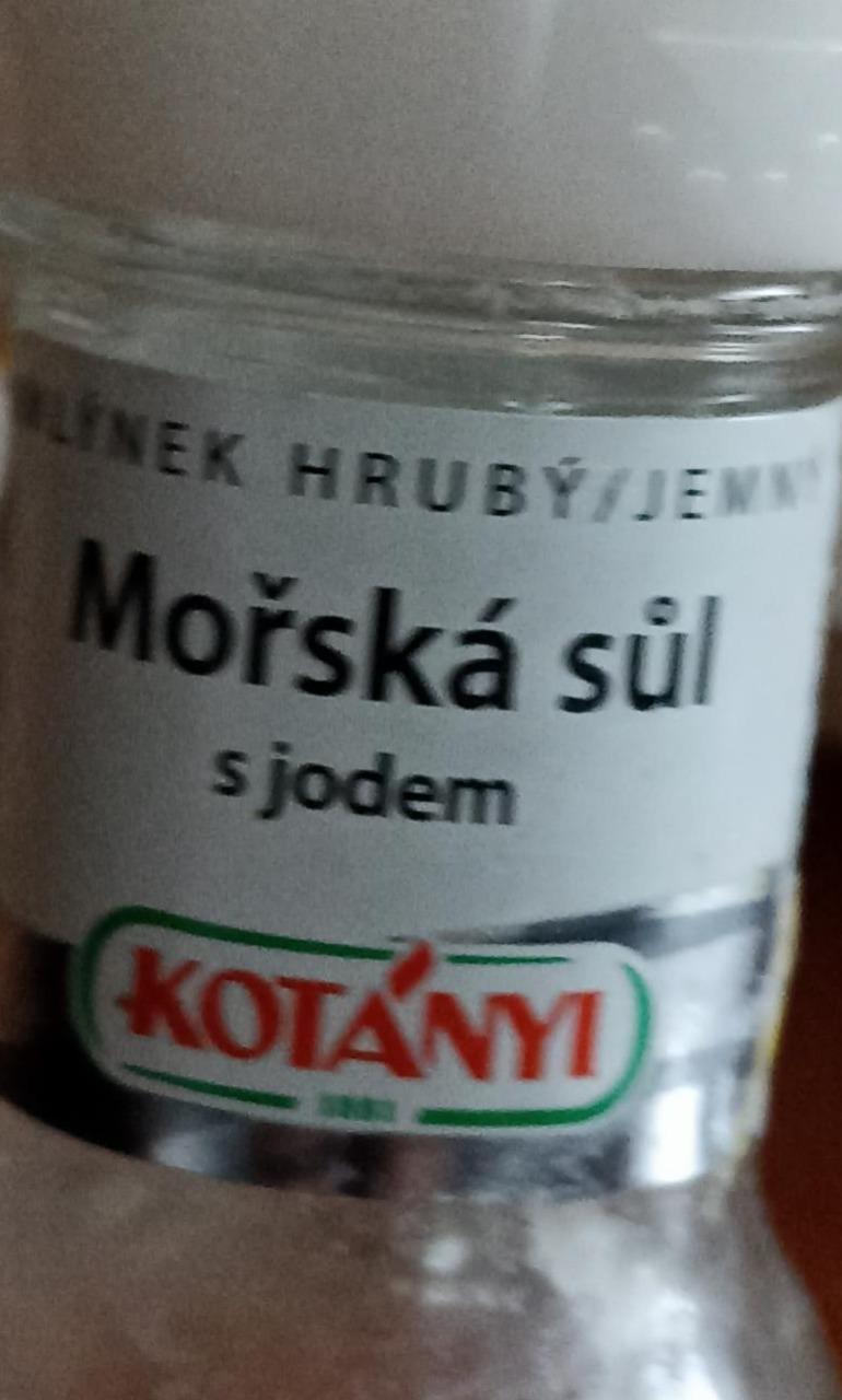 Fotografie - Kotányi Mlýnek Mořská sůl s jodem