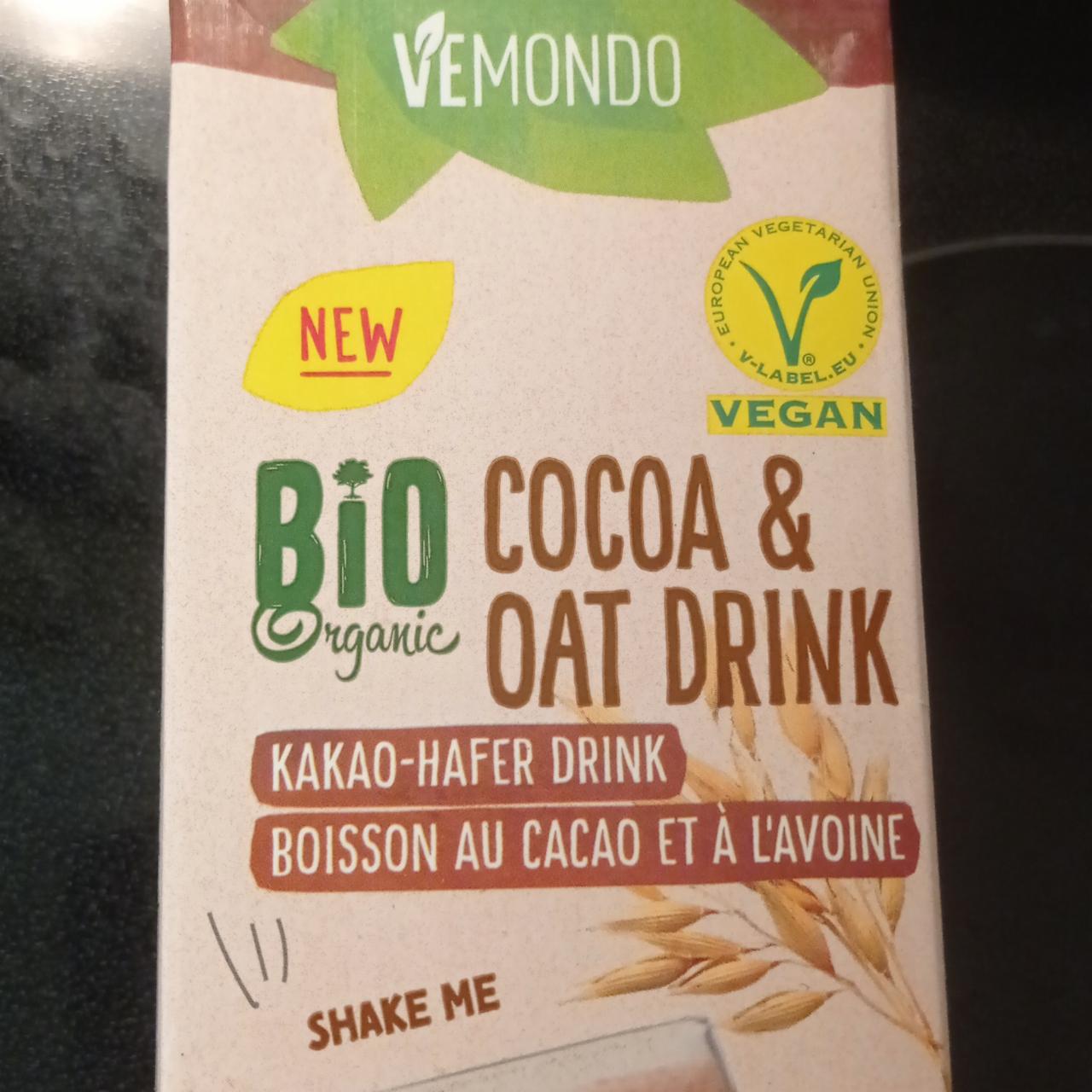 nutriční kJ - Vemondo Kakao kalorie, hodnoty Bio Hafer a