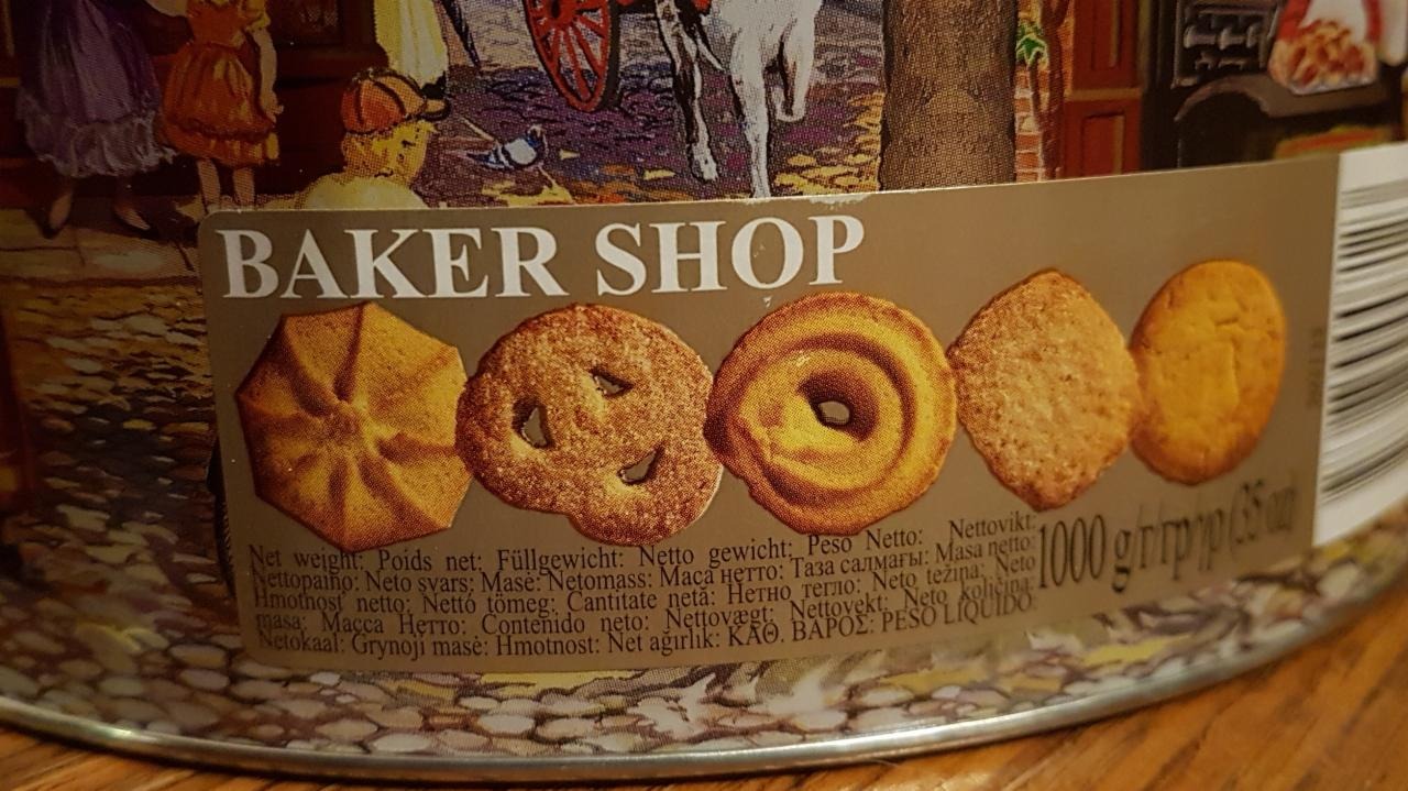 Fotografie - Baker shop sušenky v plechové dóze