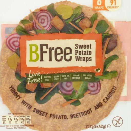 Fotografie - BFree Sweet Potato Wraps Sainsbury's