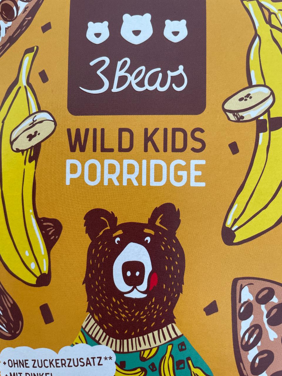 Fotografie - Wild Kids Porridge Kakao Banane 3 Bears