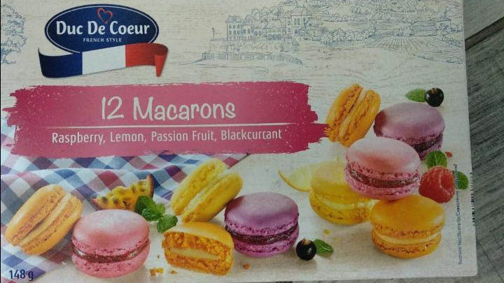 Fotografie - Duc De Coeur 12 Macarons malina,citron,ribíz,mučenka