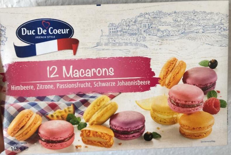 Fotografie - 12 Macarons malina,citron,rybíz,mučenka Duc De Coeur