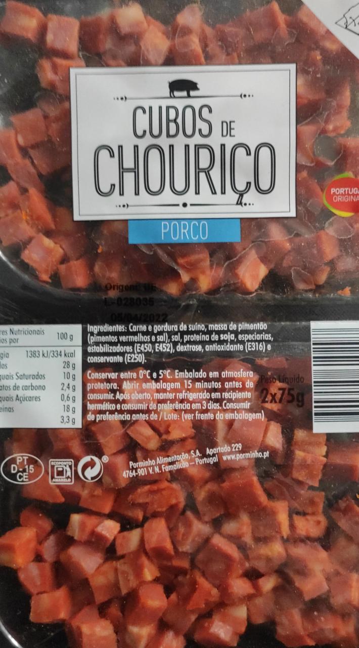 Fotografie - Cubos de Chouriço Porco