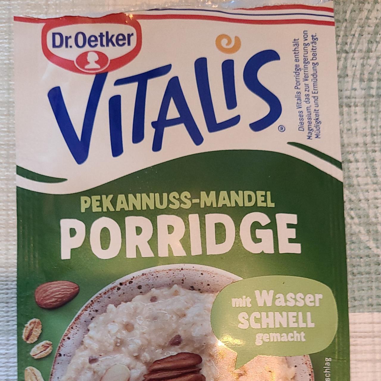 Fotografie - vitalis Porridge Pekannus-Mandeln Dr.Oetker