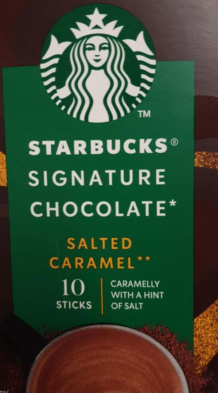 Fotografie - Signature Chocolate Salted Caramel Starbucks