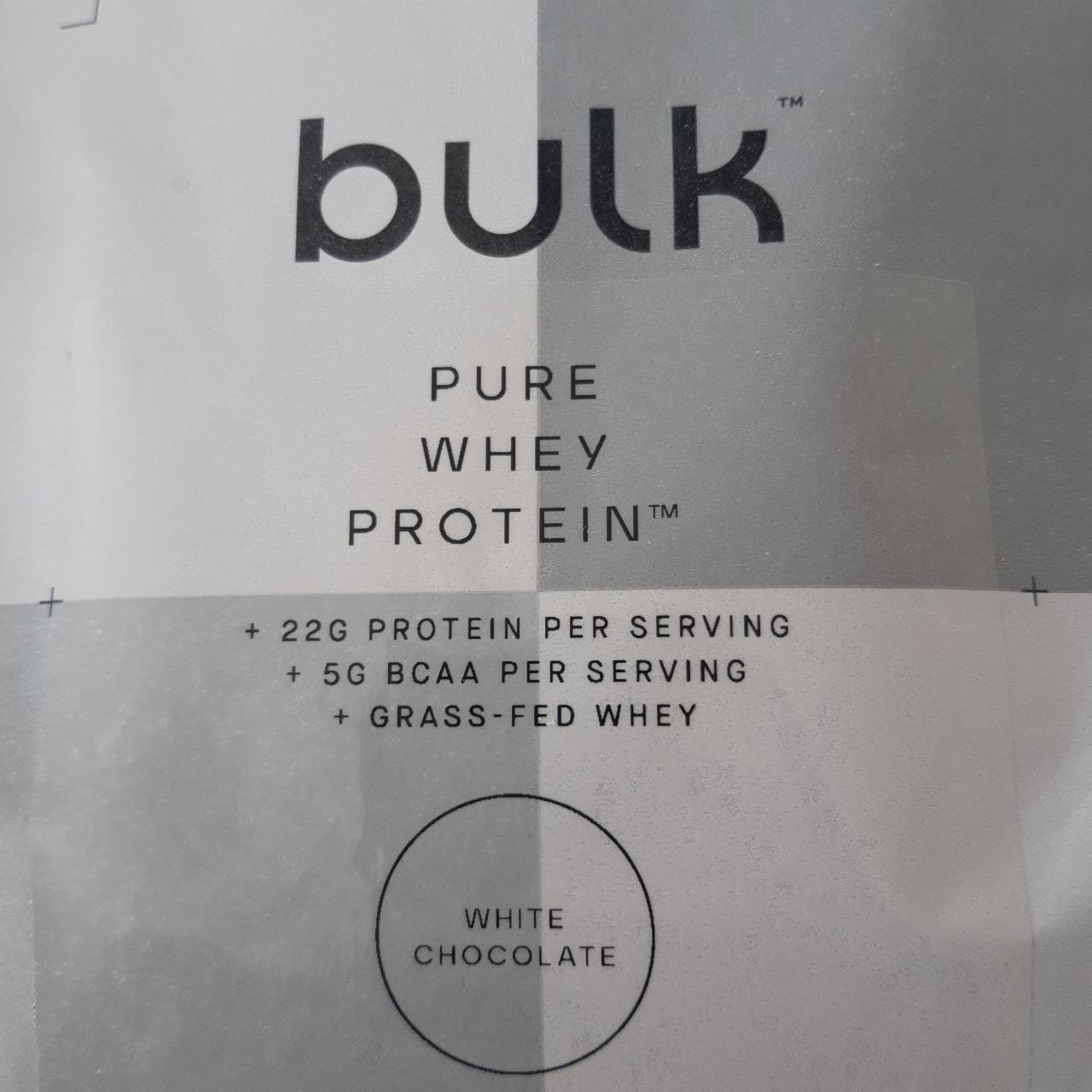 Fotografie - Pure Whey Protein White Chocolate Bulk