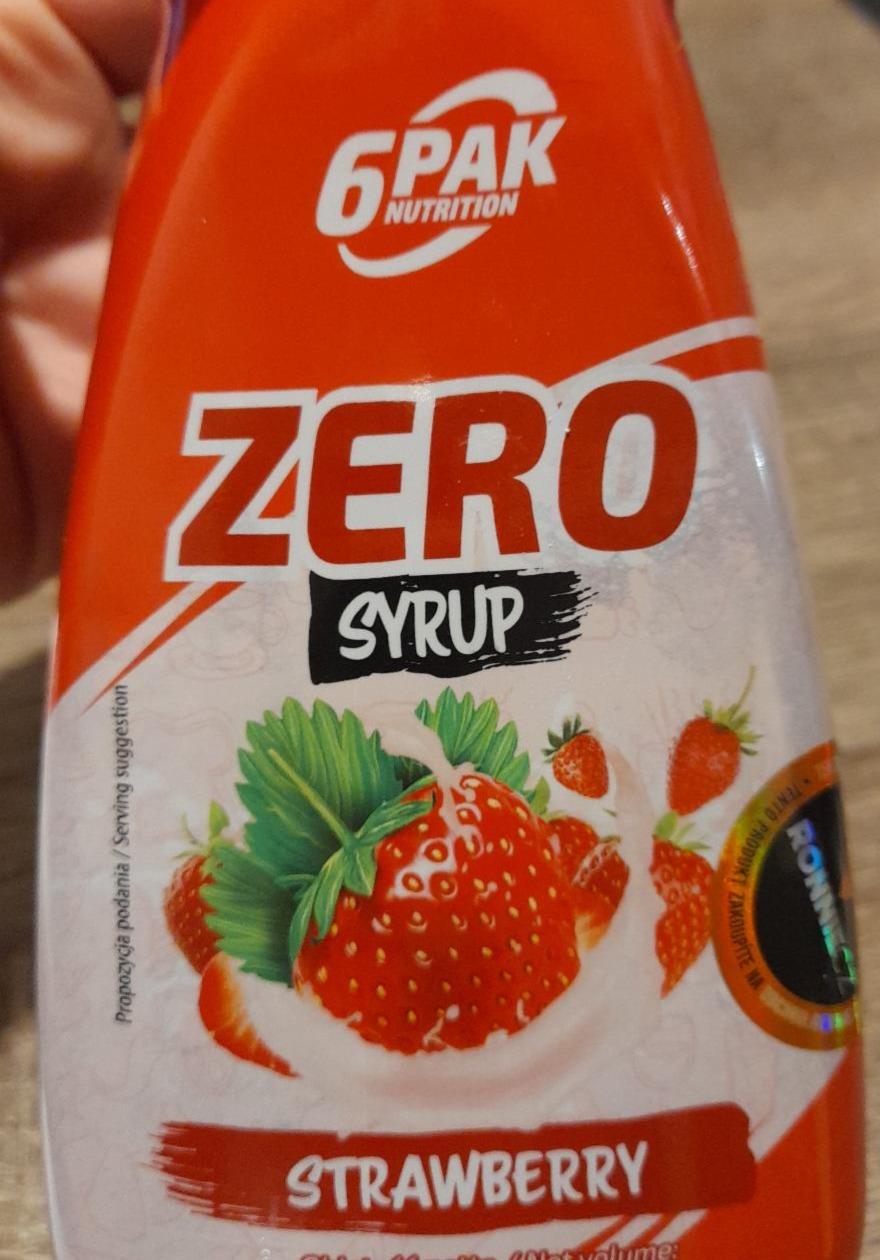 Fotografie - Zero Syrup Strawberry 6PAK Nutrition