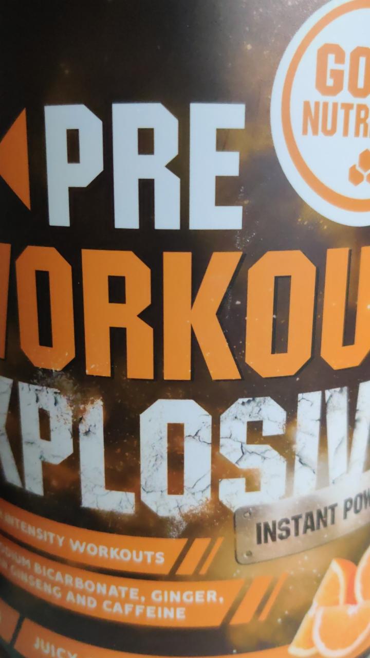Fotografie - Pre-Workout Explosive pomeranč Gold Nutrition