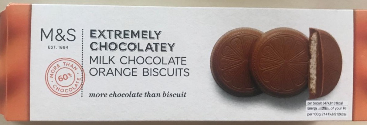 Fotografie - Extremely Chocolatey Milk Chocolate Orange Biscuits M&S