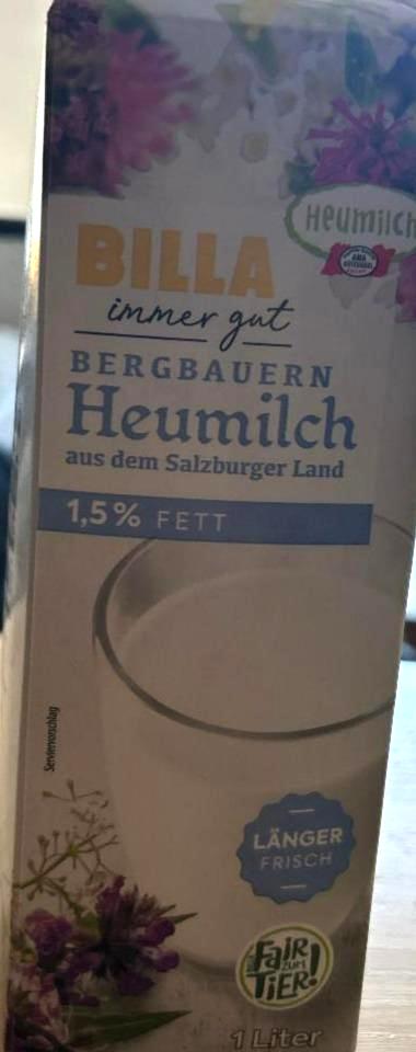 Fotografie - Bergbauern Heumilch 1,5% Fett Billa