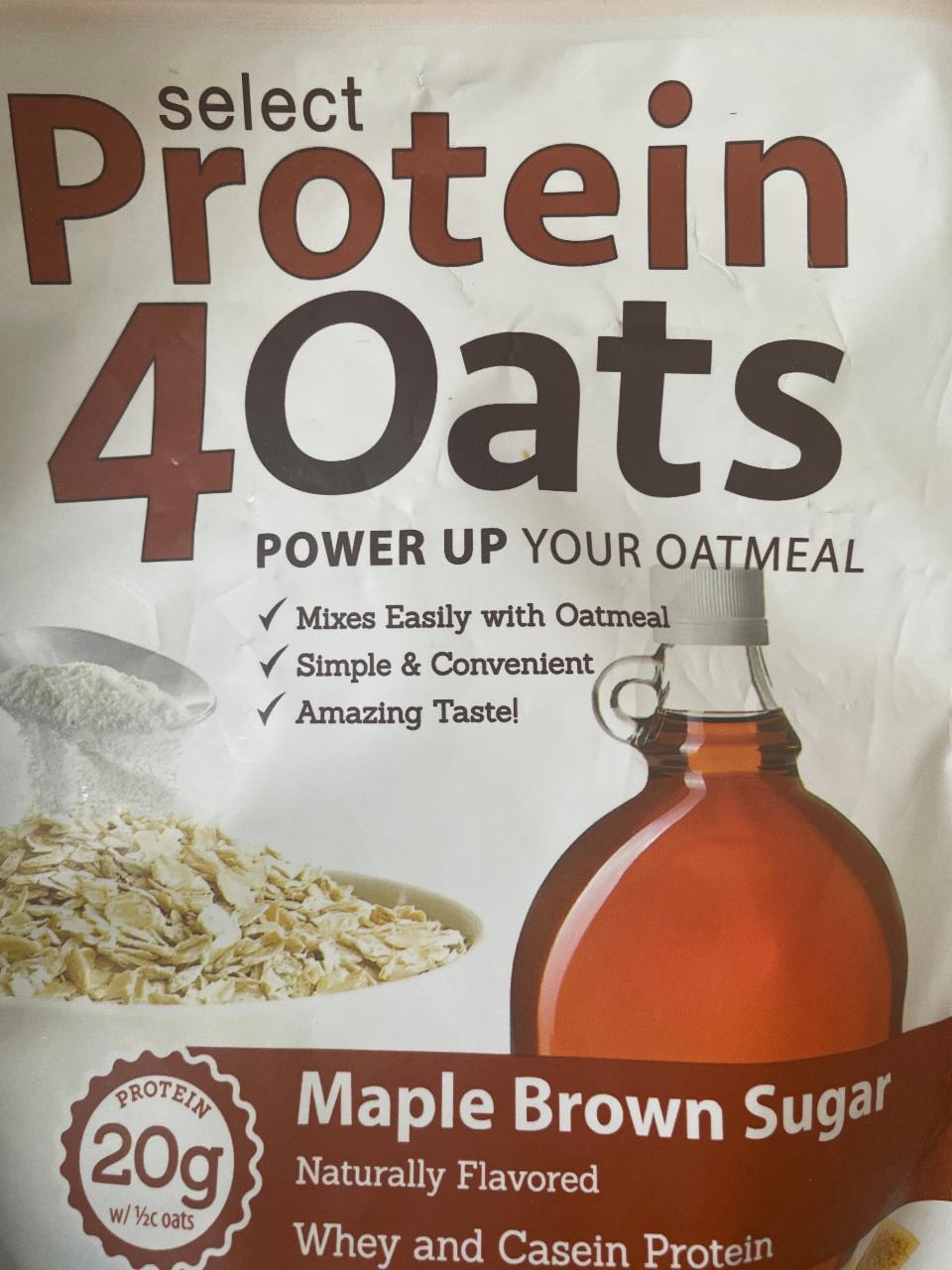 Fotografie - Select Protein 4 Oats Maple Brown Sugar PEScience