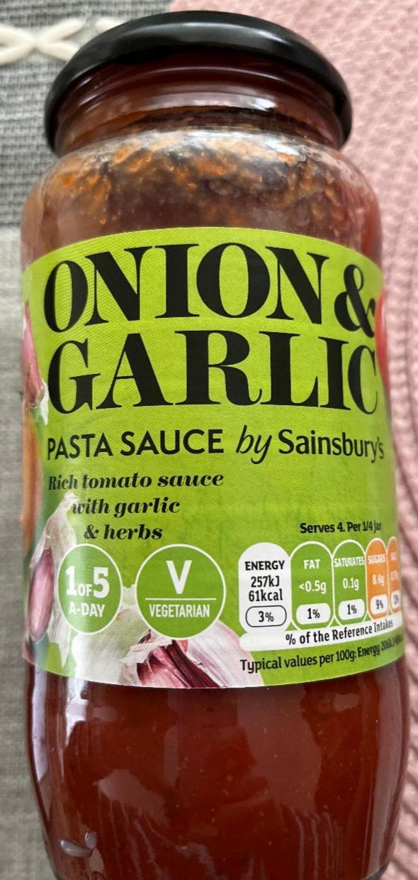 Fotografie - Onion & Garlic Pasta sauce by Sainsbury’s