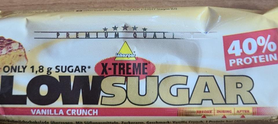 Fotografie - X-treme 40% protein low sugar Vanilla crunch Inkospor