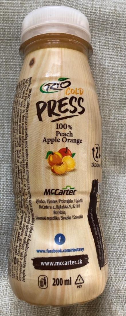 Fotografie - Cold Press 100% Peach Apple Orange Rio