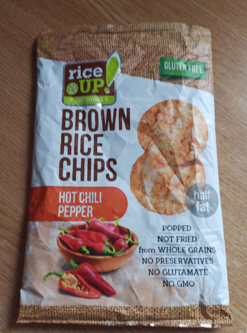 Fotografie - Brown rice chips Hot chili pepper Rice up!