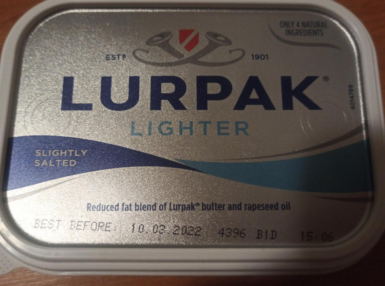 Fotografie - Lurpak Lighter Slightly Salted