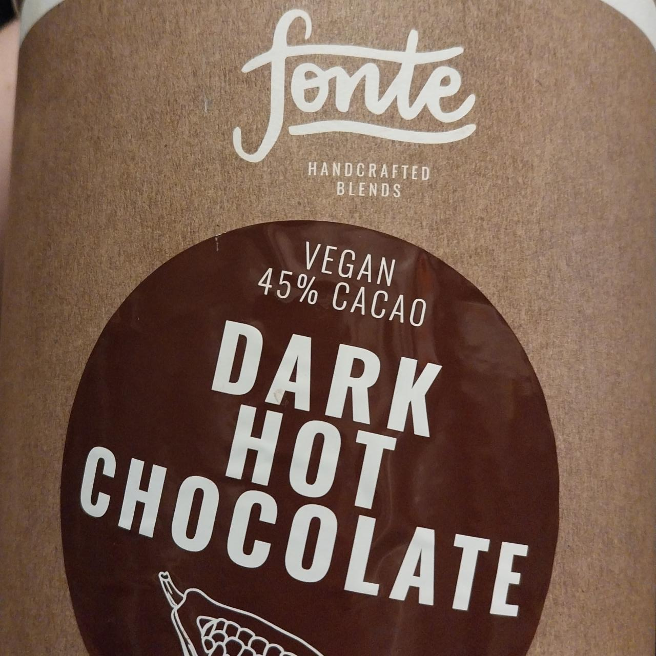 Fotografie - Dark Hot Chocolate 45% cacao Fonte