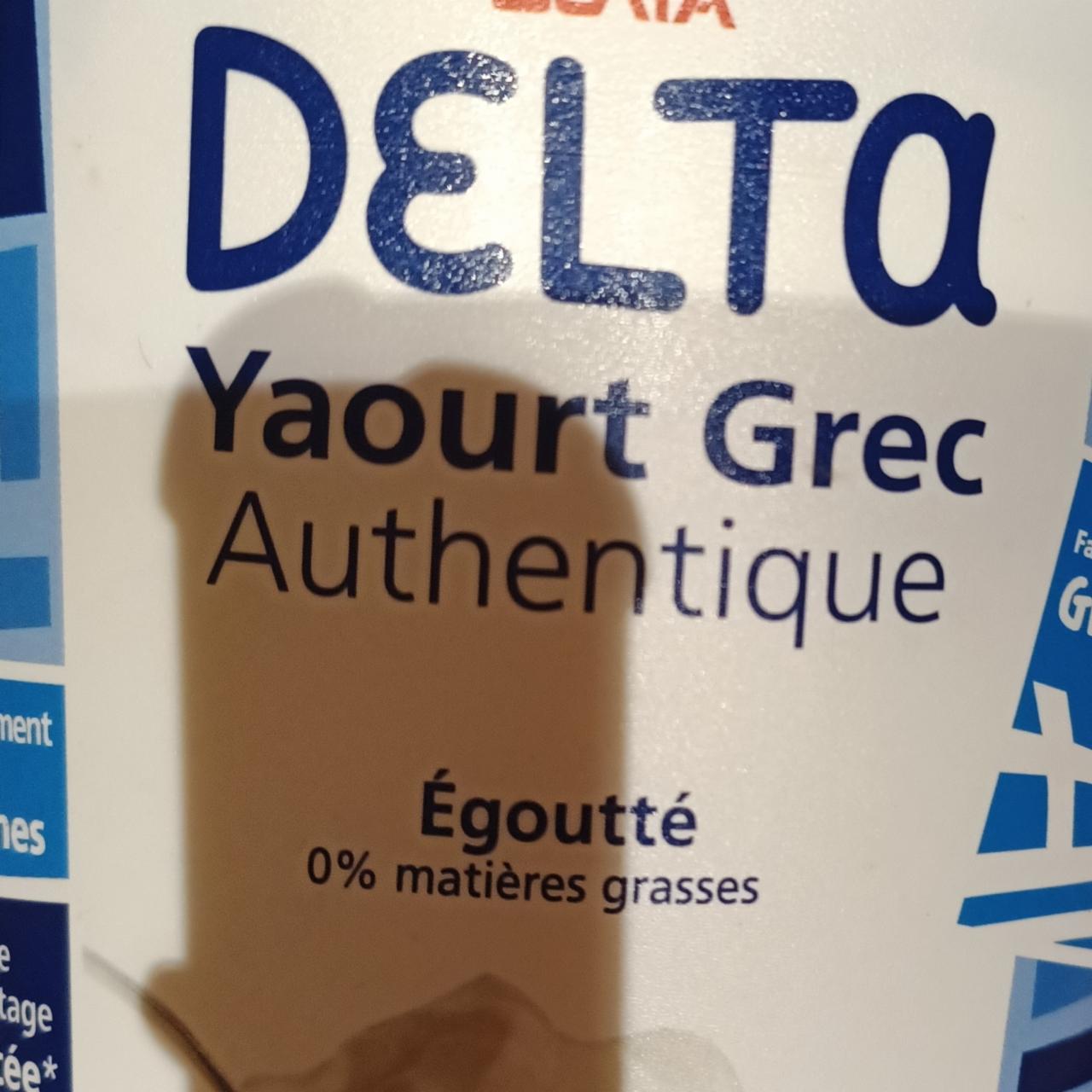 Fotografie - Yaourt Grec Authentique Égoutté 0% Delta