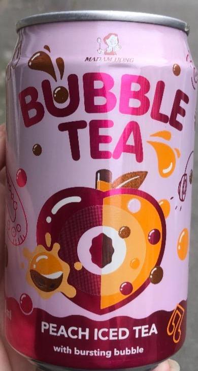 Fotografie - Bubble tea Peach iced tea Madam Hong