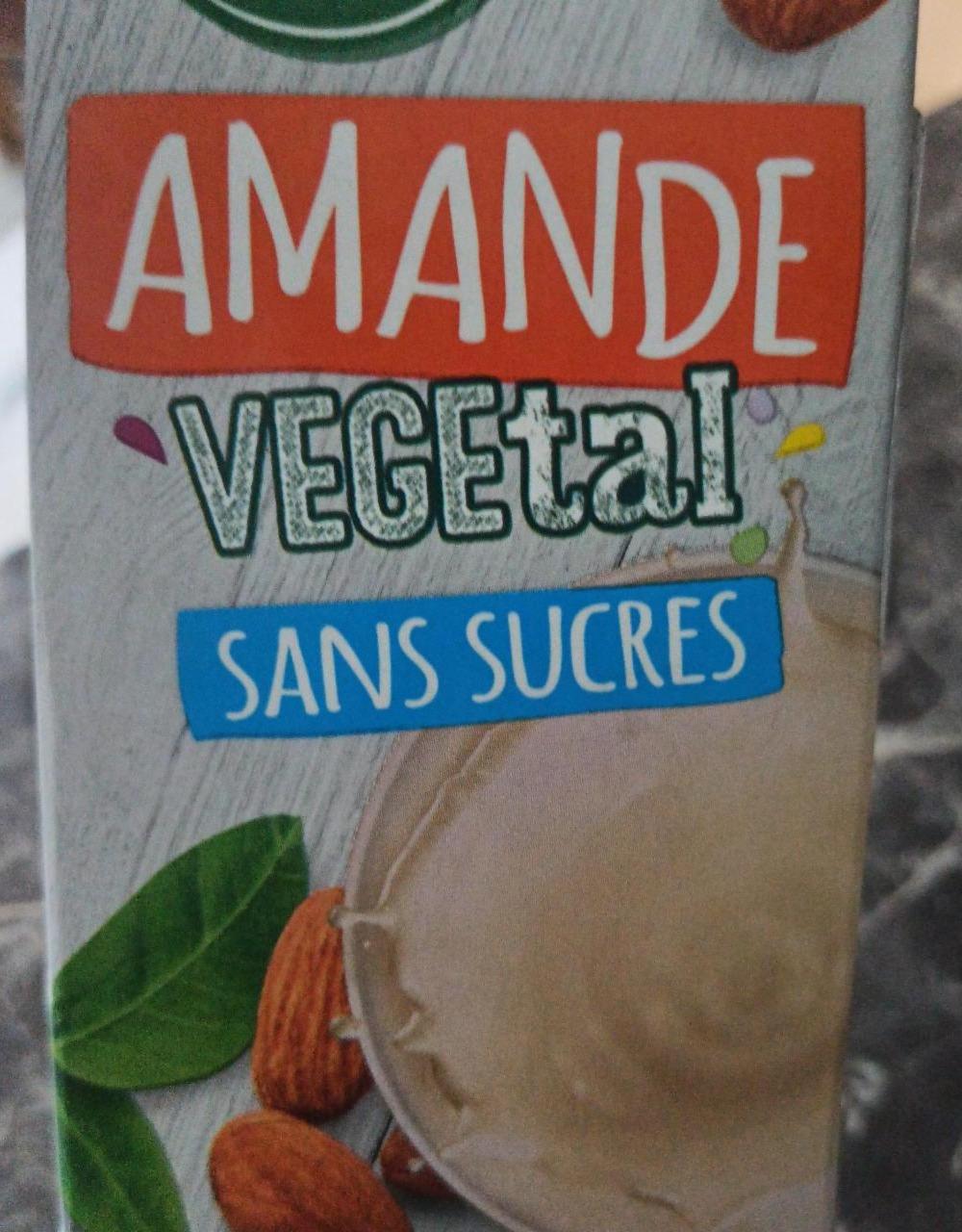 Fotografie - Amande Vegetal sans sucres Carrefour Sensation