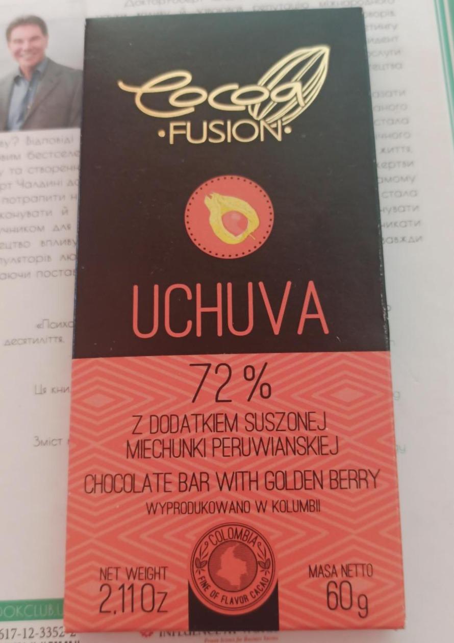 Fotografie - Uchuva 72% z dodatkiem Suszonej miechunki peruwianskiej Cocoa Fusion