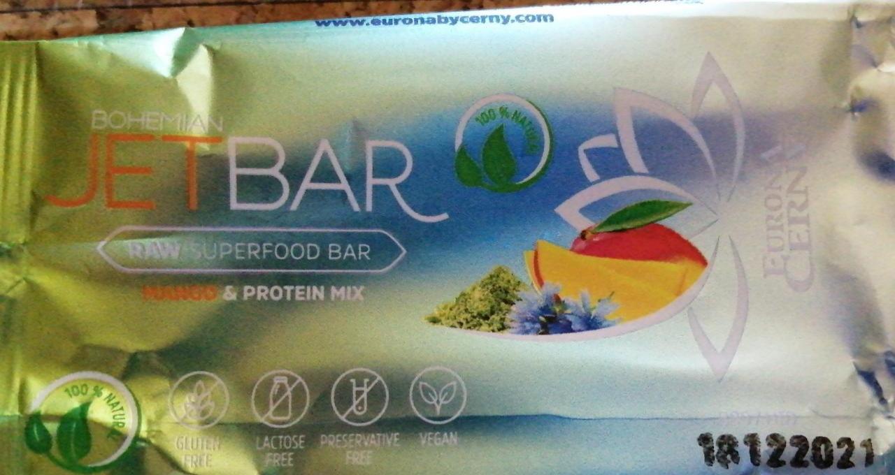 Fotografie - Bohemian Jetbar raw super Food bar mango & protein mix Eurona