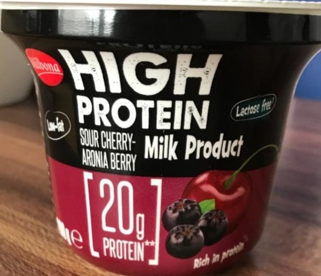 Fotografie - High protein sour cherry aronia berry Milbona