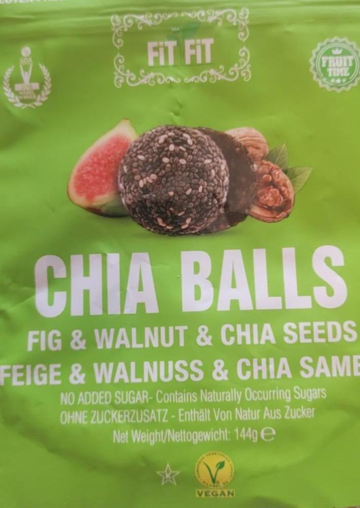 Fotografie - Chia Balls Fig & Walnut & Chia Seeds Fit Fit