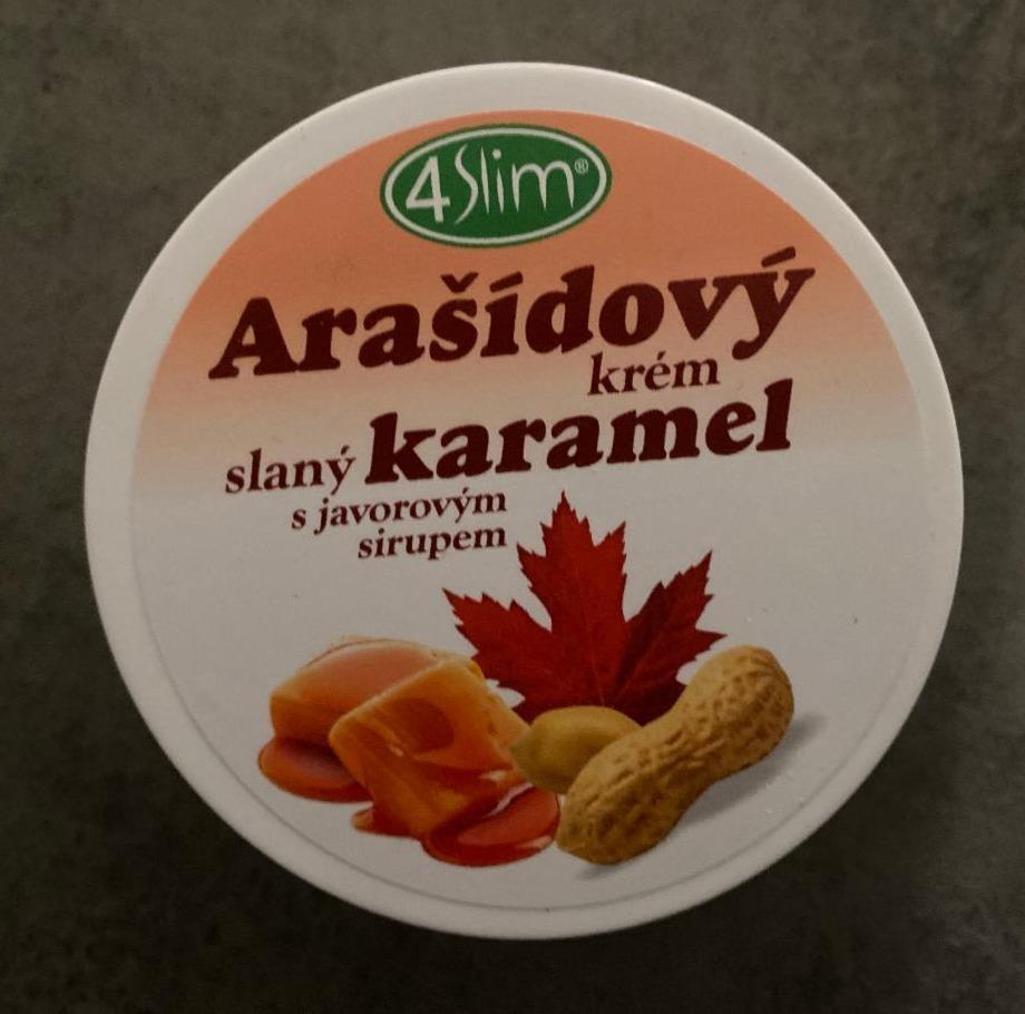 Fotografie - Arašídový krém slaný karamel s javorovým sirupem 4Slim
