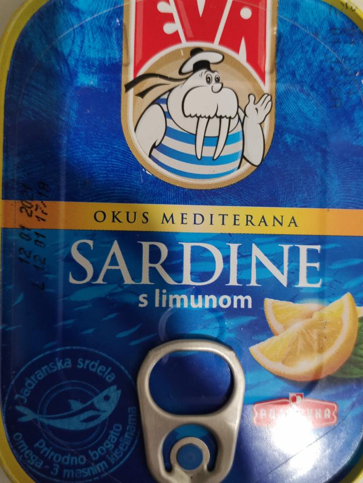 Fotografie - sardinky v rostllinném oleji s citronem EVA
