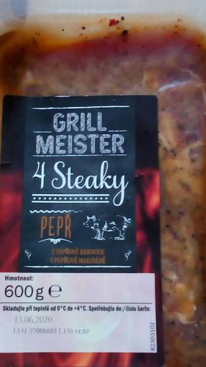 Fotografie - 4 steaky pepř Grill Meister