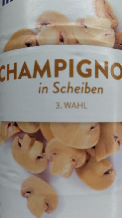 Fotografie - žampiony v konzervě Champignons in Scheiben