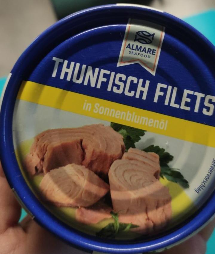 Fotografie - Thunfish filets in Sonnenblumenöl Almare Seafood