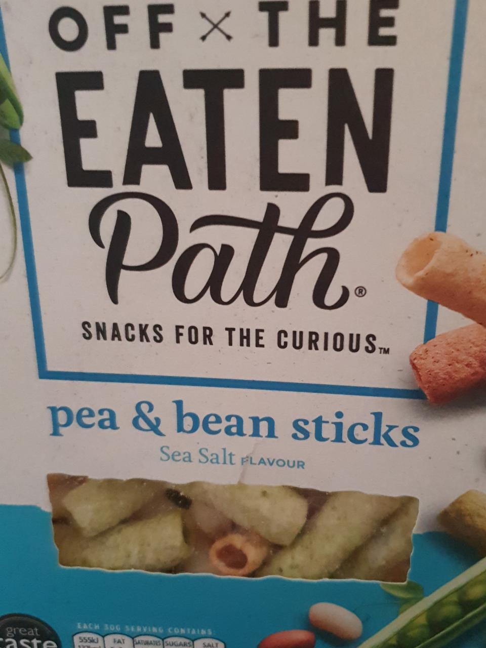 Fotografie - Sea Salt Pea & Pinto Bean Stick Crisps Off the Eaten Path