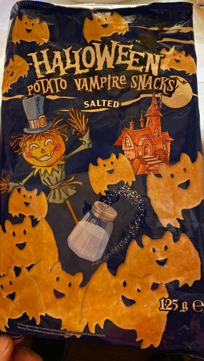 Fotografie - Halloween Potato Vampire Snacks Salted Lidl